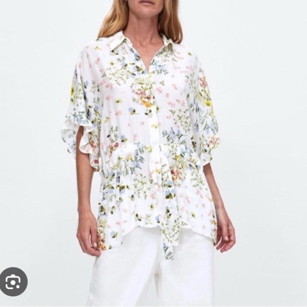 Zara | Floral Print Women's Top